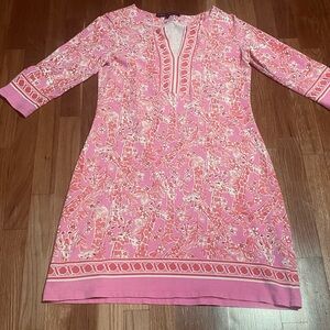 Pink Floral Patterned Dress